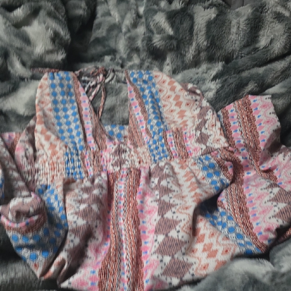 Lulu's Floor Length Patterned Dress
